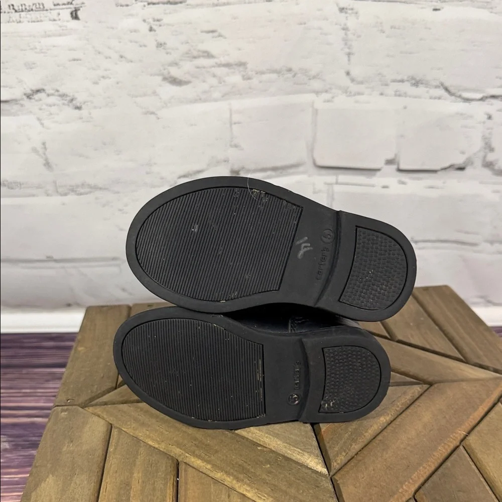 Carter's 5T Black Quilted Kids Boots and SmartFit 5‎ 1/2T Black Mary Jane Shoes